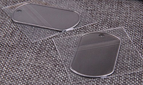 [Australia] - Stainless Steel Military Dog Tag Rolled Edge Blank 100pcs 