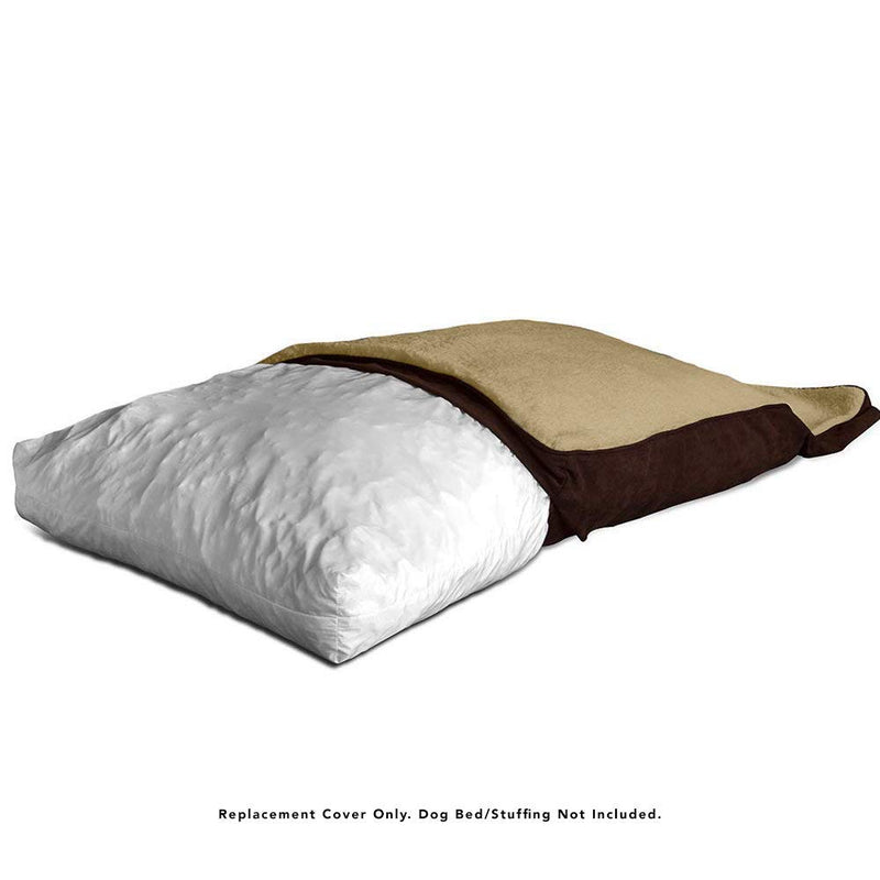 [Australia] - Floppy Dawg Universal Dog Bed Cover Replacement Medium Beige, Brown 