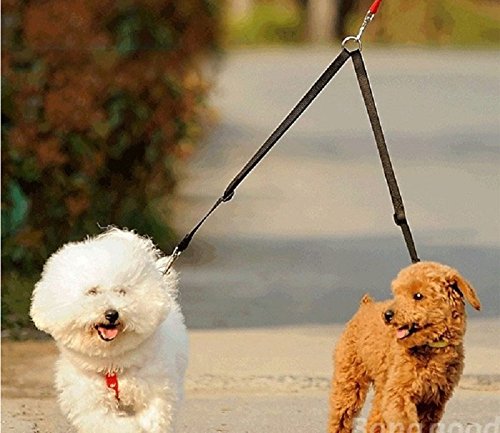 STGOOD No Tangle Dog Leash Coupler, Dual Double Dog Adjustable Splitter Lead Durable Walker Trainer Leash For Two Dogs - PawsPlanet Australia