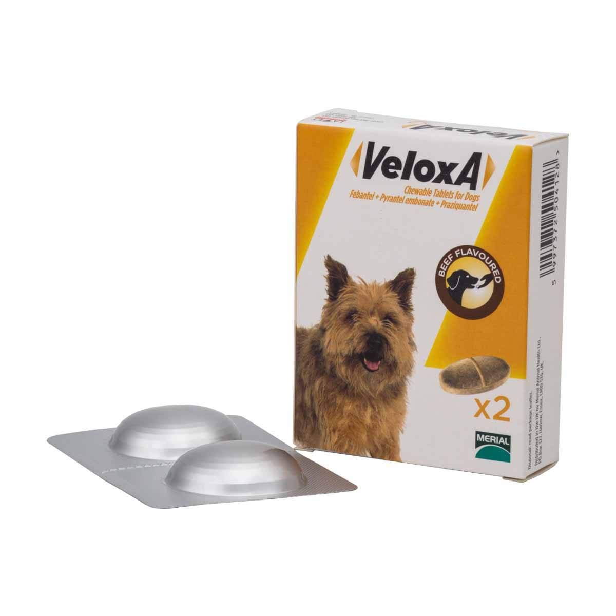Veloxa Chewable Dog Wormer, 2 Tablets Australia