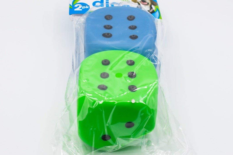 Squeaky Dice Dog Toy - 2 Pack - PawsPlanet Australia