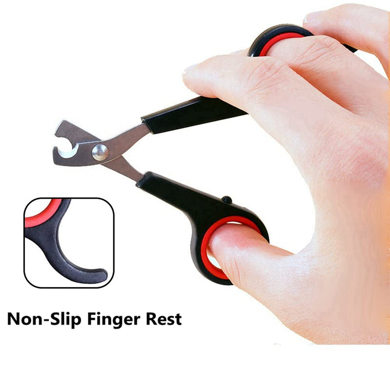 Rabbit Nail Clippers - Professional Pet Nail Clippers Stainless Steel Claw Trimmer Scissors for Small Animal Rabbit Guinea Pig Puppy Ferret Hamsters Chinchilla Sugar Glider Grooming Supplies Black - PawsPlanet Australia