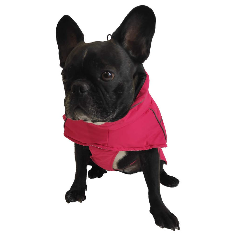 Croci Hiking Coat For Dogs, Waterproof For Dogs, Padded Winter Coat, Thermoregulating Lining, K2, Colour: Fuchsia, Size 45 cm - 260 g - PawsPlanet Australia