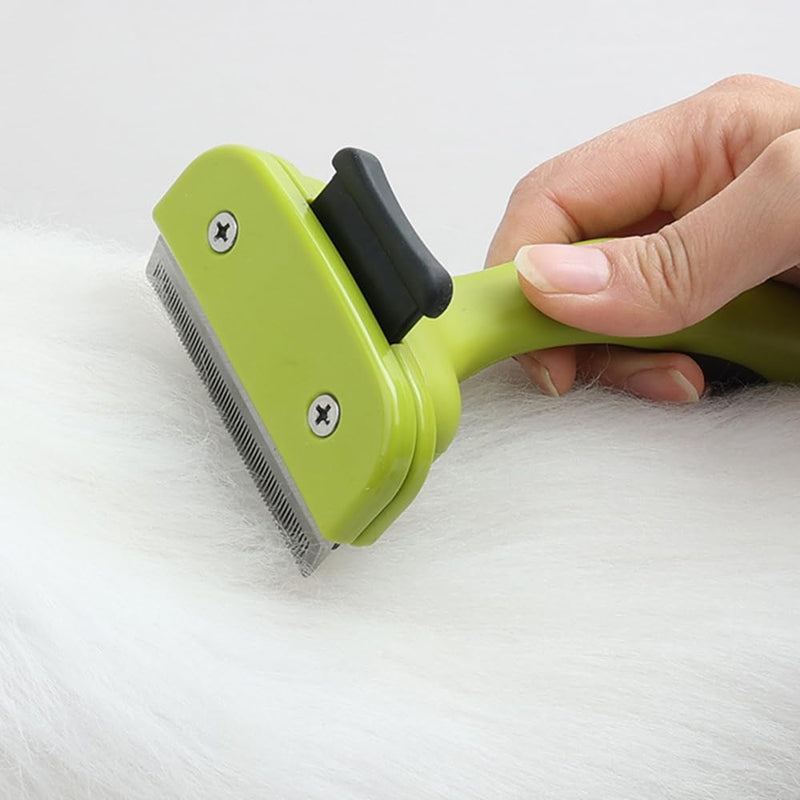 JVHLOV dog brush for medium-sized dogs to remove undercoat, for cats and small dogs, grooming brush, dog hair removal, flea comb - PawsPlanet Australia