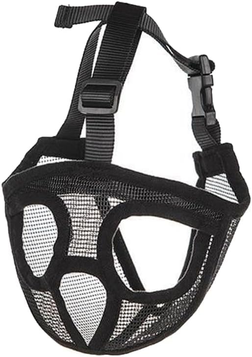 Muzzle for dogs, dog muzzle short snouts dog muzzle bulldog eating protection poison bait protection dog chewing, barking, dog mask French Pekingese, Shih-Tzu, Pug, also, cats Dog Muzzle M - PawsPlanet Australia