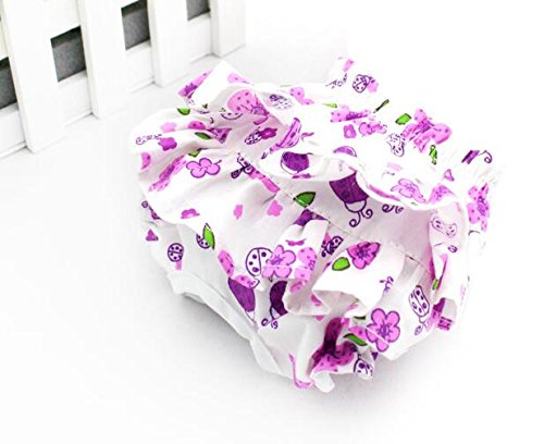 [Australia] - Dogs Kingdom 3Pcs Nice Dog Small Floral Diaper Skirt Female Girl Sanitary Pant Dress Underwear For Small Dogs Breed M Random-3pcs 