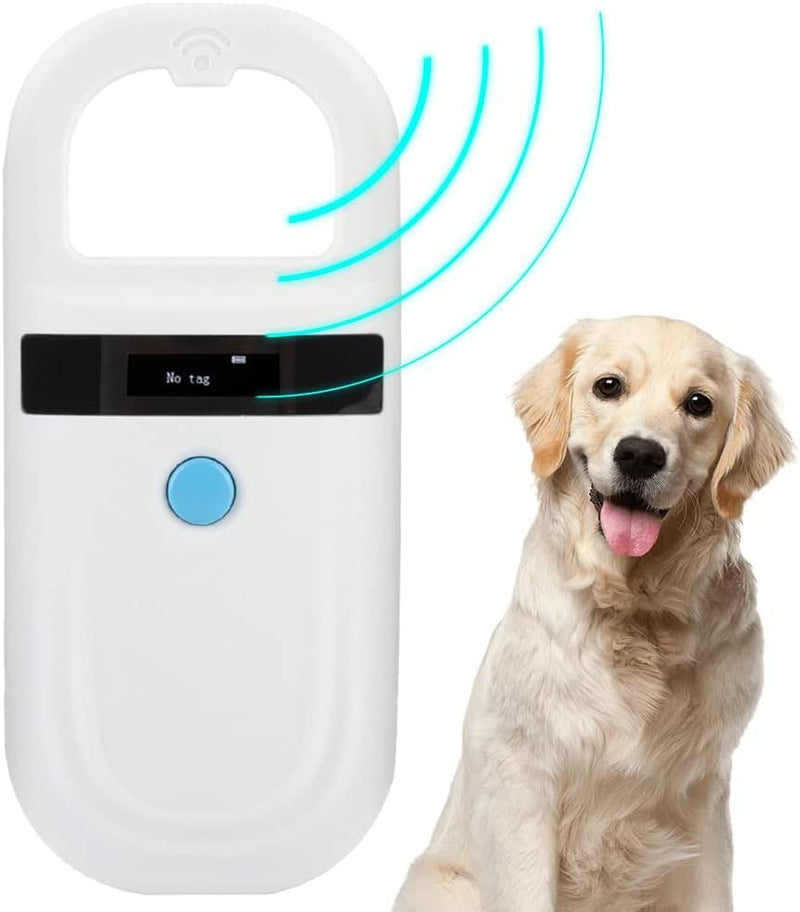 Honiwu Pet Microchip Scanner, 134.2Khz/125Khz Animal Chip Reader, Pet Reader, Rechargeable Pet Chip ID Scanner Handheld Reader Chip Reader for Dogs/Cats ISO11784/11785/FDX-B/EMID - PawsPlanet Australia
