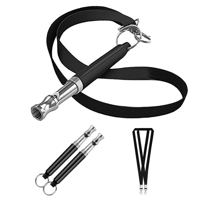 Suithink 2pcs Dog Whistle and Clicker Training Combo To Stop Barking, Dog Training Clicker Kit Set with Wrist Strap and Ultrasonic Dog Whistle with Lanyard - PawsPlanet Australia