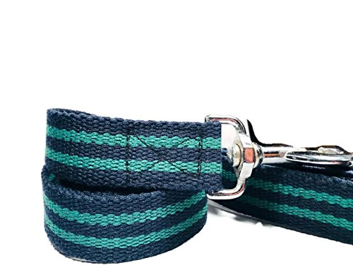 Smarty Pawnts Premium Cotton Dog Leashes, Black and Green - PawsPlanet Australia