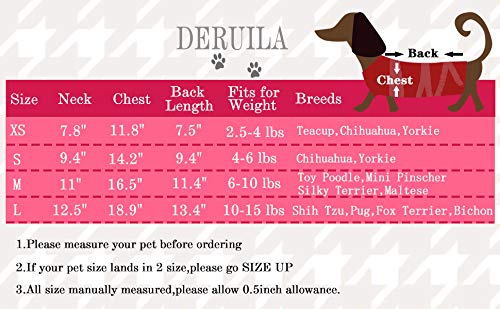 DERUILA 2 PCS I Love My Mommy/Daddy Pattern Dog T-Shirts Clothes Dog Shirts Apparel Summer Outfit Coats for Small Dogs Cat Pet Puppy X-Small Pink - PawsPlanet Australia