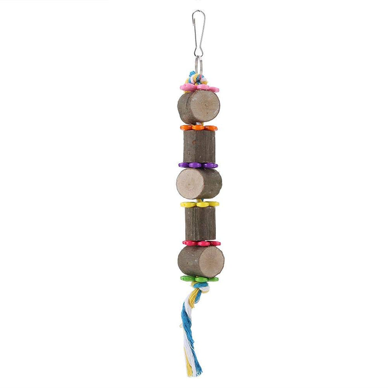 Bird Chew Toy, Natural Wood Chewing Molar Toy Parrot Cage Hanging Swing for Parakeet Cockatiel Macaw African Grey Amazon Cockatoo Budgies Lovebird - PawsPlanet Australia