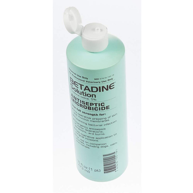 Betadine 32 oz Solution Povidone Iodine 5% Antiseptic Wound Microbicide - PawsPlanet Australia