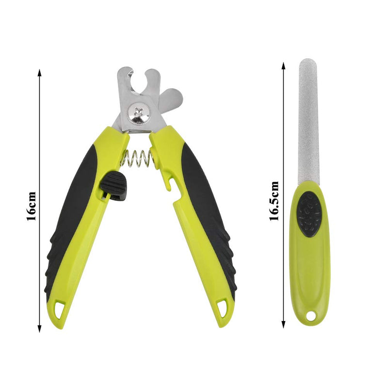 "N/A" Pet Nail Clipper and Trimmers,Pet Trimmer With Safety Guard to Avoid Over Cutting,Cat Nail Trimmer with Sturdy Non Slip Handles Comfortable Cutting Experience - PawsPlanet Australia