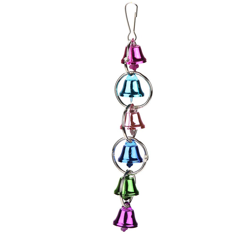 5pcs/Set Bird Parrot Toys Colorful Hanging Bell Ball Perches Swing Hammock Bird Cage Toys for Parrots Small Parakeets Cockatiels - PawsPlanet Australia