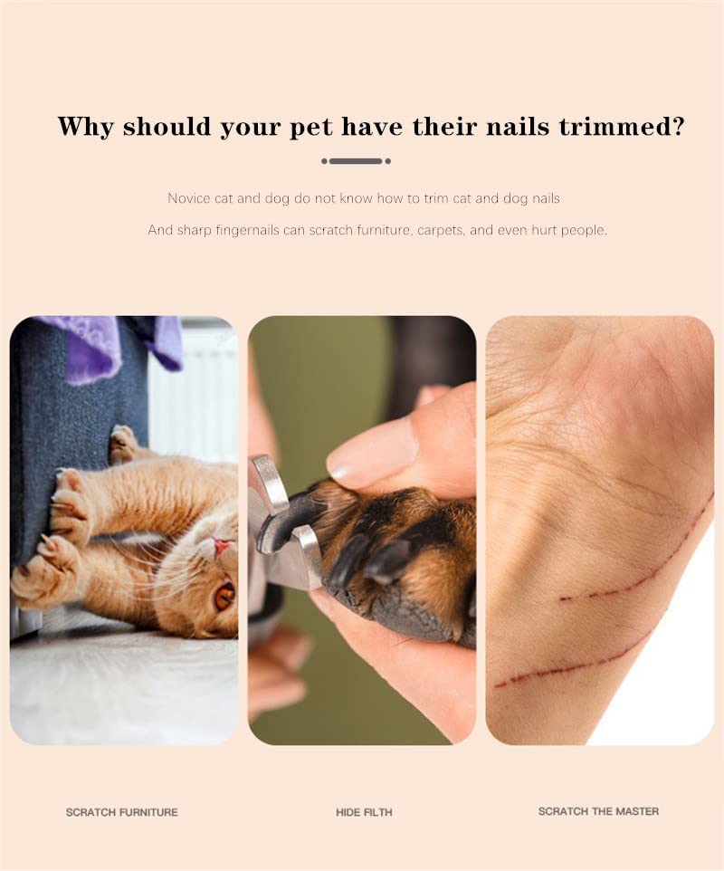 Hoogtecly cat claw scissors & dog claw scissors with safety protection, cat nail scissors for cats, small dogs, puppies, rabbits and guinea pigs - PawsPlanet Australia