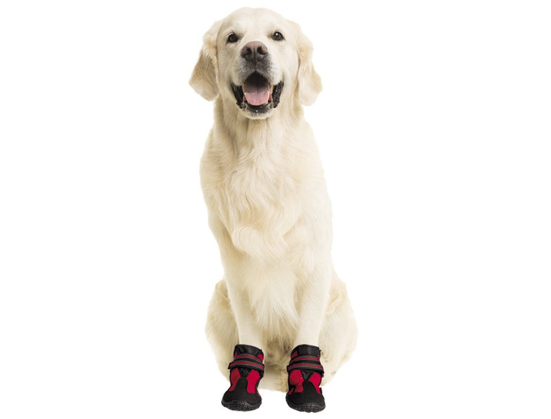 Nobby 75983 Dog Shoe Runners Pack of 2 Size: L, Red - PawsPlanet Australia