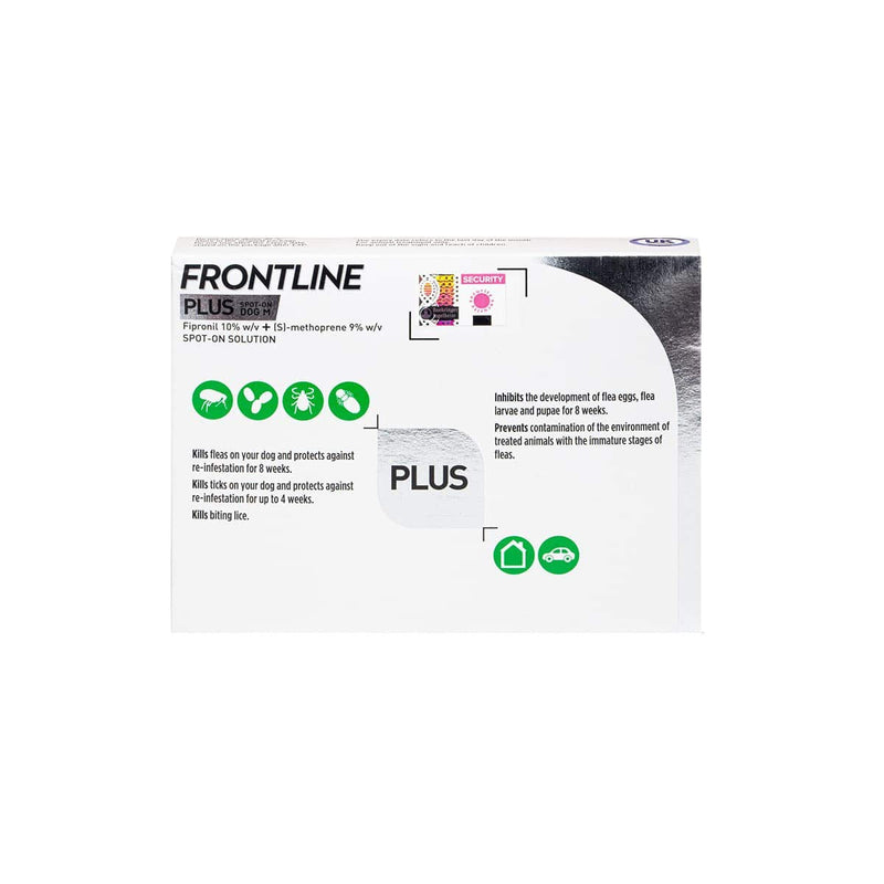 Frontline PLUS Spot On Medium Dog, 6 pipettes - PawsPlanet Australia