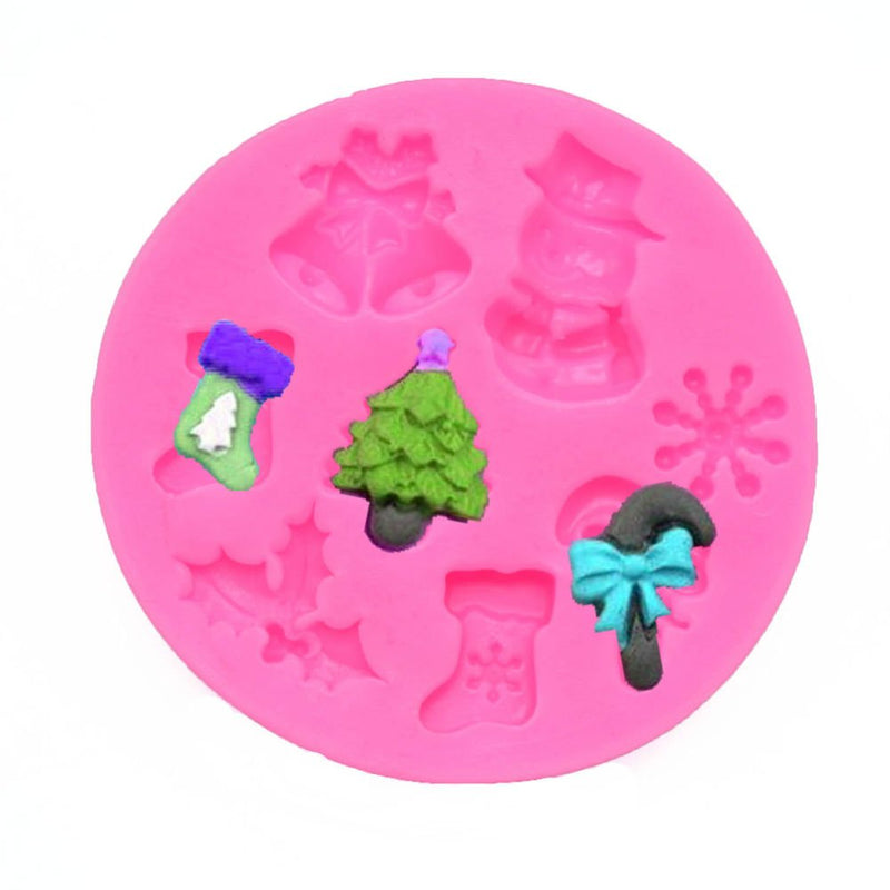 AKOAK 1 Count Christmas Decorations Candy Silicone Mold for Cupcake,Cake Decoration,Sugar Paste,Fondant,Butter,Resin,Polymer Clay Crafting Projects - PawsPlanet Australia