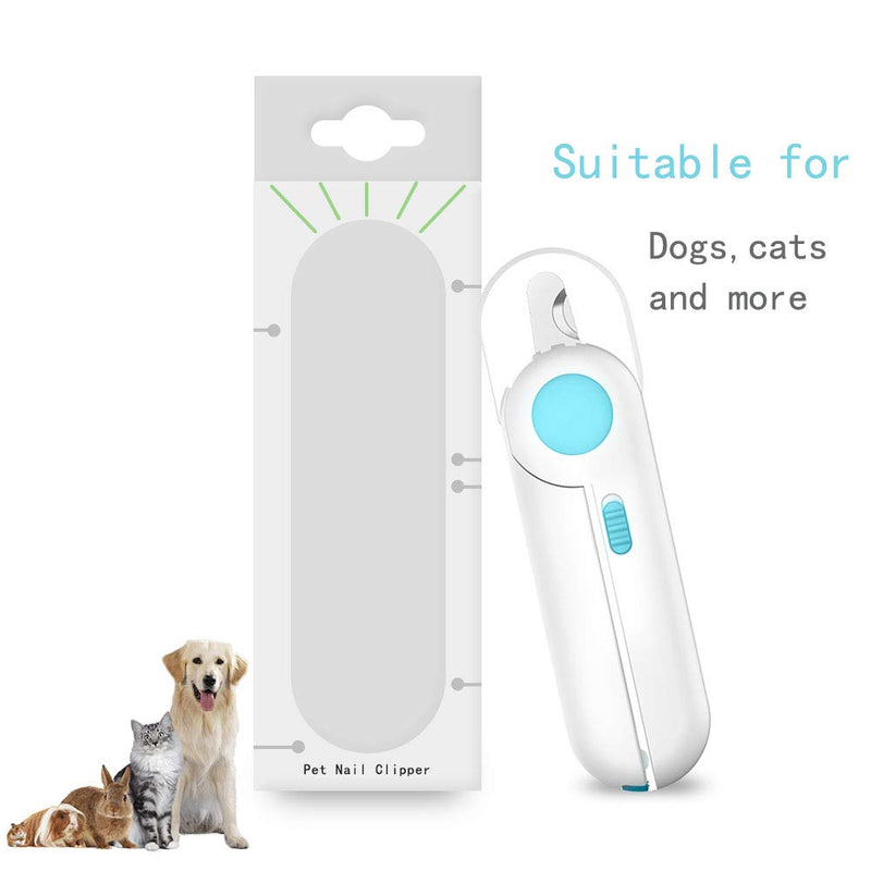 [Australia] - SYOSIN Dog Cat Nail Clippers and Trimmer,Pet Nail Clippers with LED Light to Avoid Over-Cutting Nails,Free Nail File and Razor Sharp Blade,Professional Grooming Tools at Home 