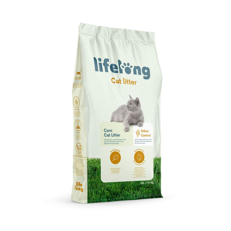 Amazon Brand Lifelong Corn Cat Litter 25L 25 l (Pack of 1) - PawsPlanet Australia