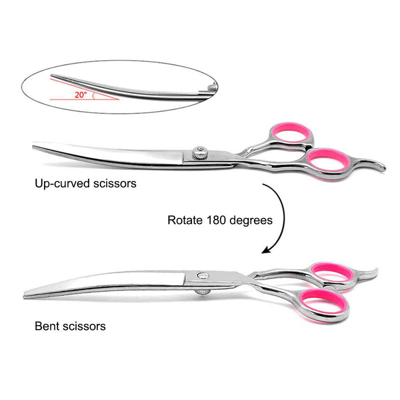 Pet dog grooming scissors, high performance titanium coated stainless steel dog grooming trimmer thinning/straight/curved scissors - PawsPlanet Australia