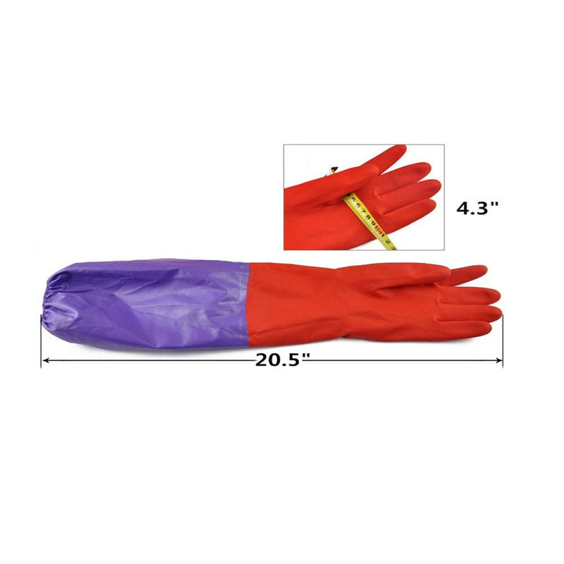 [Australia] - Aquarium Water Change Gloves Keep Hands & Arms Dry Allergen- and Contamination-Free During Fish Tank Maintenance: Elastic Forearm Seal and Prevent Leak (Water Change Gloves) 