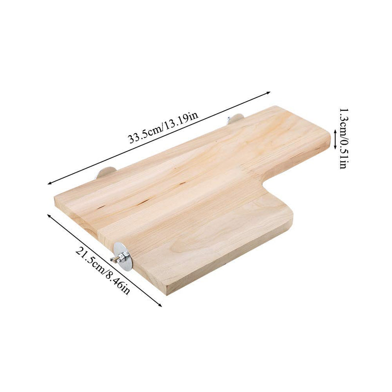 Zerodis Small Animals Natural Wooden Stand Platform Toys L-shaped Pet Springboard Toy Jumping Climbing Springboard Toy for Chinchilla Guinea Pig Squirrel Totoro - PawsPlanet Australia