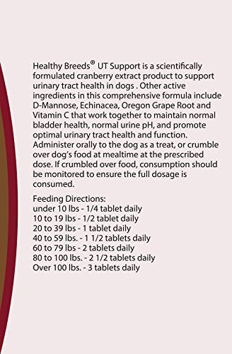 Healthy Breeds Dog Urinary Tract Support Chewables - Cranberry and D-Mannose Supplement - Over 200 Breeds - 75 Count Saint Bernard - PawsPlanet Australia