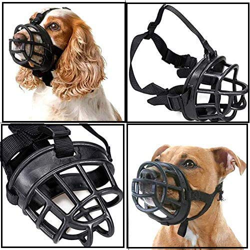 GZGZADMC Dog Muzzle, Soft Silicone Basket Muzzle for Dogs, Adjustable Silicone Basket Dog Muzzles, Breathable and Adjustable, Allows Drinking, Panting, and Eating-XXL - PawsPlanet Australia