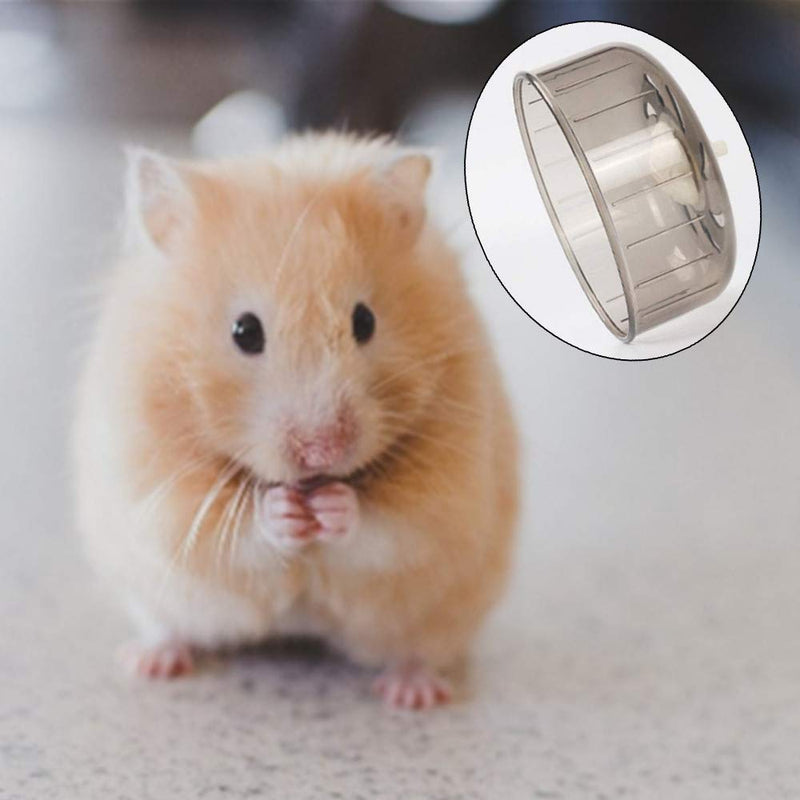 Silent Spinners Washable Exercise Wheel for Hamster Rat Gerbils Guinea Pigs Running (13cm, Grey) 1 Count (Pack of 1) - PawsPlanet Australia