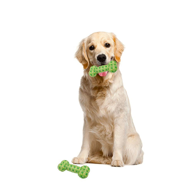 PUPWONG Dog Squeaky Chew Bone Toys With Bouncing Latex Squeak Floating Fetch Toy For Puppy and Dogs (Green) - PawsPlanet Australia