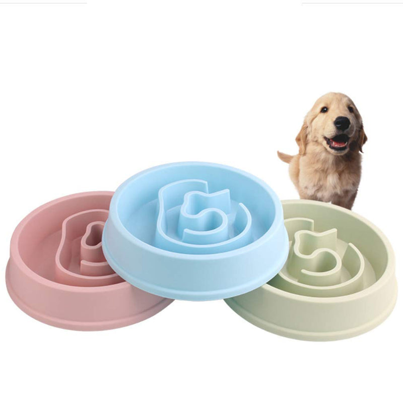 Healthy Slow Feeder Dog Cat Bowl - Slow Eating Dog Bowl - Interactive Feeder - Slow Down Feed Dog Cat Feeding Bowl - Pet Bloat Stop Dog Bowl (Blue) Blue - PawsPlanet Australia