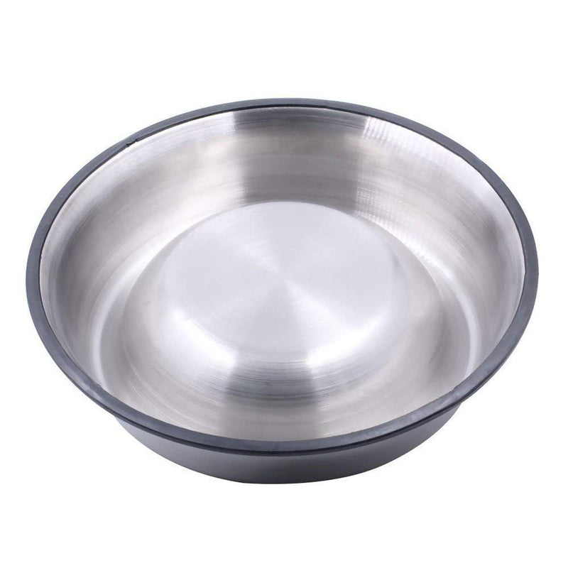 Mlife Stainless Steel Dog Bowl with Rubber Base for Small and Medium Dogs, Pets Feeder Bowl and Water Bowl Perfect Choice (set of 2) (M) M - PawsPlanet Australia