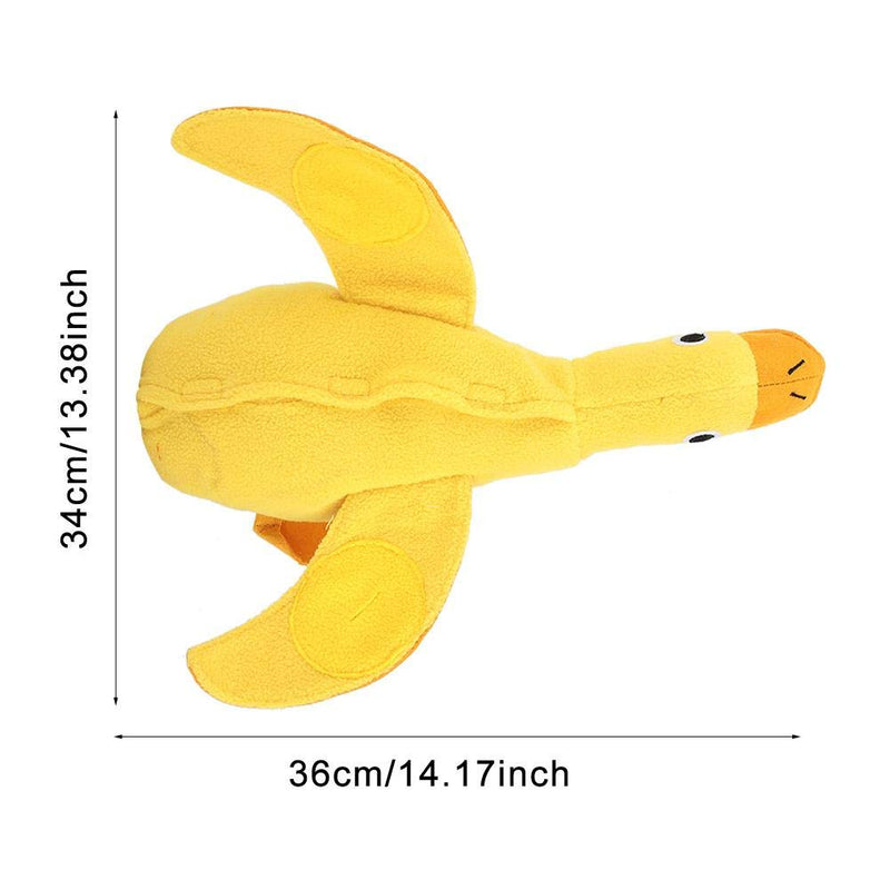 Squeaky Dog Toy, IQ Treat Duck Food Dispensing Toys Pet Leaking Food Toys Slow Feeder Durable Plush Interactive Dog Toy for Small Medium Large Dogs Exercising and Training - PawsPlanet Australia