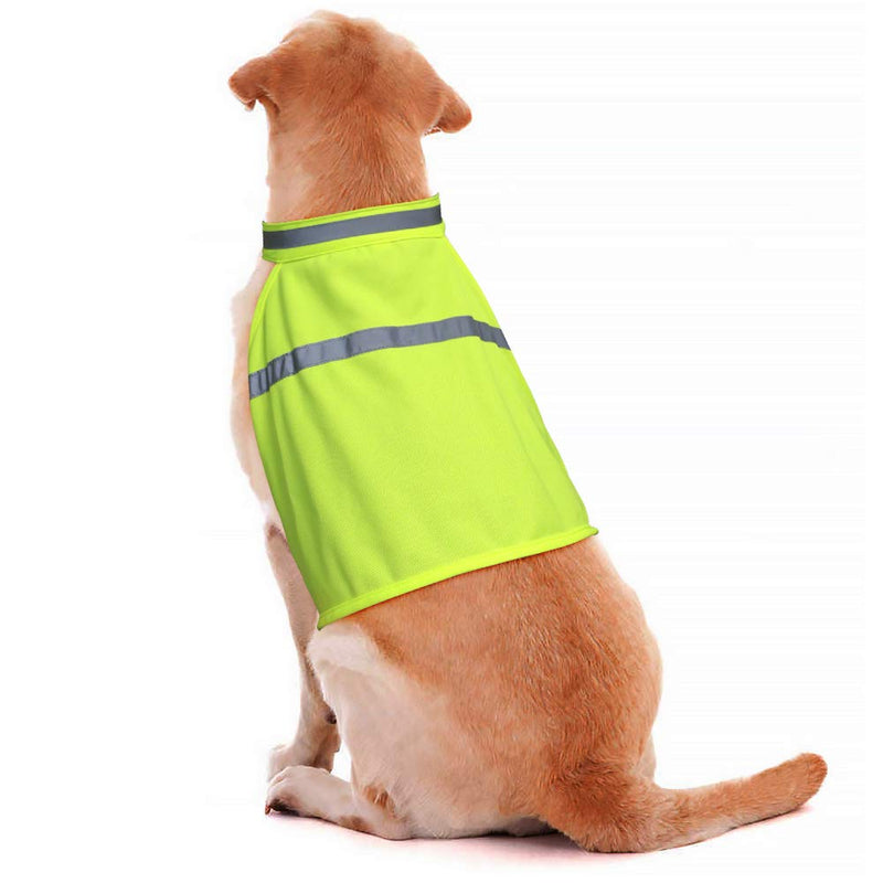 Dog Reflective Vest High Visibility Adjustable Strap Safety Jacket Keep Your Dog be Seen and Safe from Cars & Hunting Accidents Small Green - PawsPlanet Australia