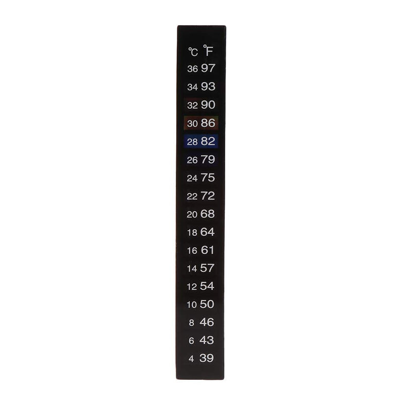Thermometer Strip,Stick-on Thermometer,10 Pcs Dual Scale Digital Aquarium Fish Tank Thermometer Temperature Sticker Stick-On Change Color Temperature Sticker for Wine Beer Home Brew Aquarium Fish Tank - PawsPlanet Australia