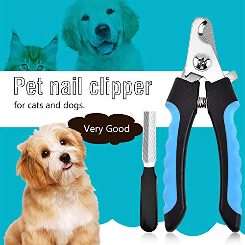 [Australia] - ABC-PET Professional Pet Nail Clippers for Cats and Dogs,Safety,Easy to use-B blue-white 