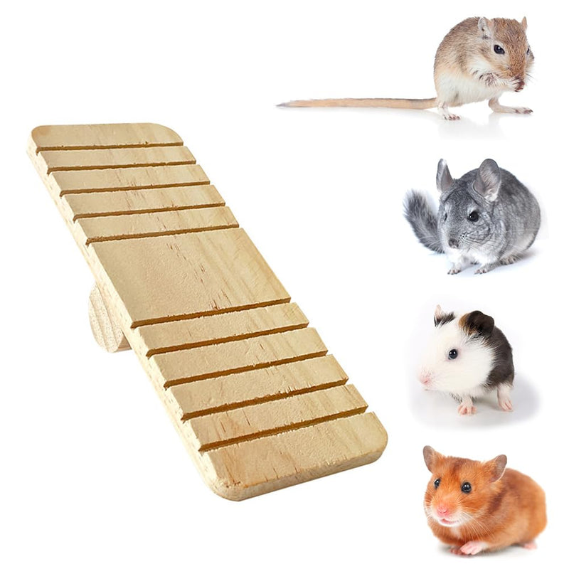 Hamster seesaw, wooden seesaw for hamsters, small pet seesaw, hamster seesaw, non-slip seesaw pet wooden bridge climbing, for hamsters, squirrels, guinea pigs, small animals - PawsPlanet Australia