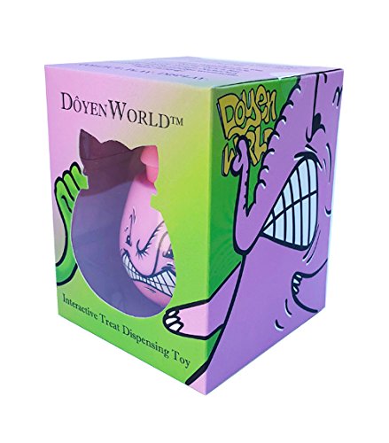 [Australia] - Doyen World DoyenPet Special Edition Artist Series Interactive Treat Dispenser Wobble Toy Featuring AngelOnce and GoopMassta AngryPinkElephant 