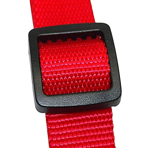 3 Way Dog Leash + Foldable Travel Liner Nylon Adjustable Clutch No Tangle Detachable 3 in 1 Multiple Dog Leash with Soft Padded Handle (Red) Red/Excursion Solid Color (Getaway Solids) - PawsPlanet Australia
