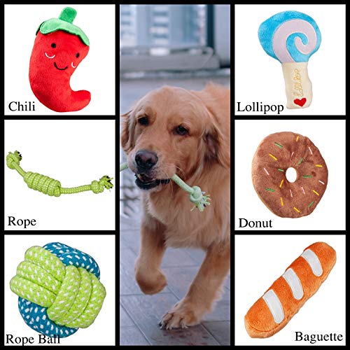 12 Pack Squeak Plush Dog Toys for Puppy Small Medium Large Dogs Playing Chewing - PawsPlanet Australia