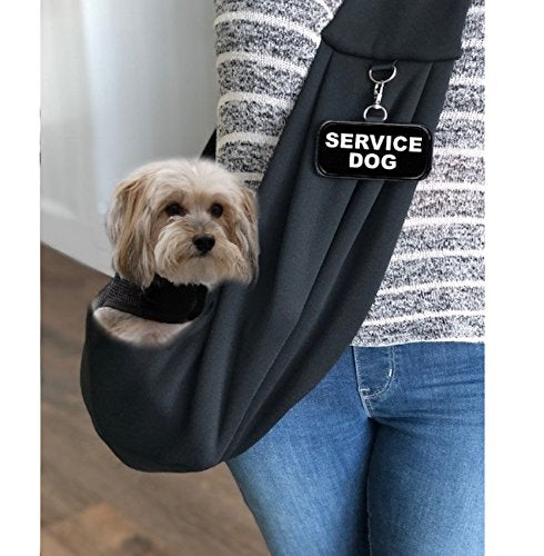 WORKINGSERVICEDOG.COM EZ-Sling Small Service Dog Sling Carrier - Includes Five Service Dog Law Handout Cards - PawsPlanet Australia