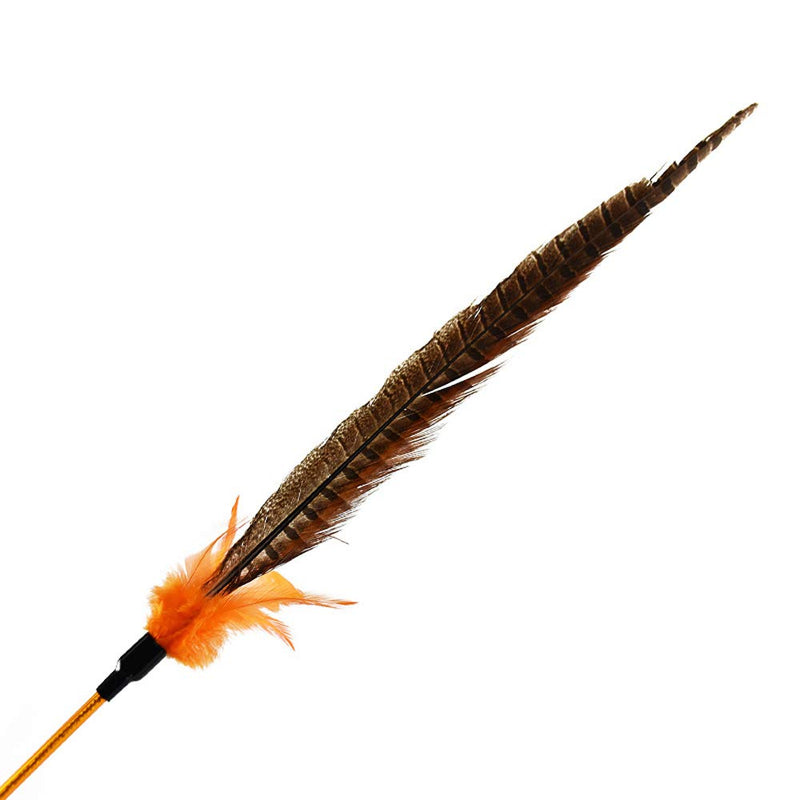 [Australia] - CatYou 3PCS Cat Feather Toys with Bell, 24.2" Long Cat Feather Interactive Sticks 