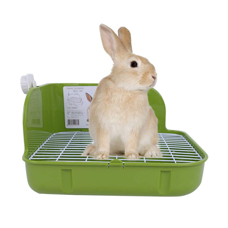 [Australia] - Humorous.P Small Animal Litter Pet Toilet Potty Trainer Corner Litter Bedding Box Pet Pan for Small Animal/Rabbit/Guinea Pig/Galesaur/Ferrets Rectangular Plastic Material 