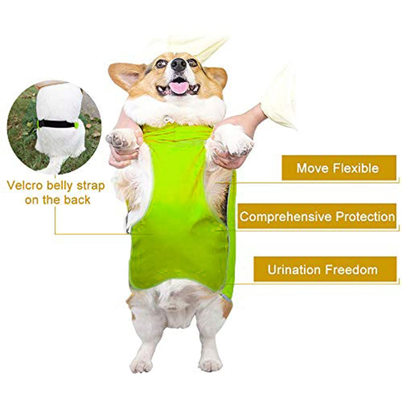 Dog Raincoat with Hood for Small Dog,Medium Dog, Luccalily Waterproof Dog Rain Jacket with Reflective Strip Adjustable Belly Strap Lightweight Poncho with Storage Bag Fluorescent green - PawsPlanet Australia