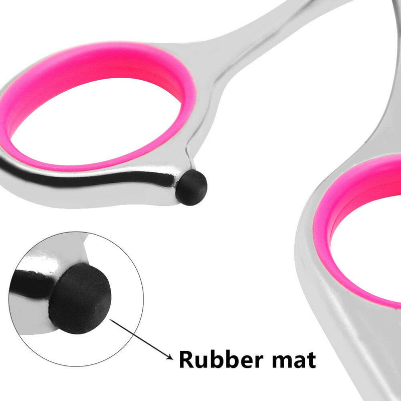 dowskwx 6 inch Pet Grooming Scissors Set, Dog Cat Hair Cutting Thinning Curved Shears and Comb, Carry Bag - PawsPlanet Australia