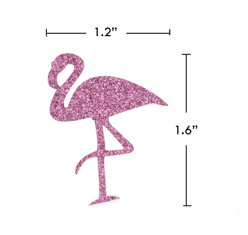 Glitter Pink Flamingo Confetti Decoration for Tropical Flamingo Christmas Party,100Pcs/pack (Pink Flaminglo) - PawsPlanet Australia