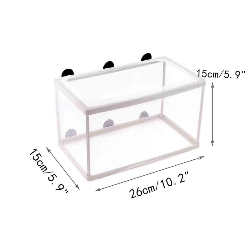 COMOK White Nylon Mesh Fish Fry Hatchery Breeder Box Separation Net w Suction Cups 2Pcs - PawsPlanet Australia