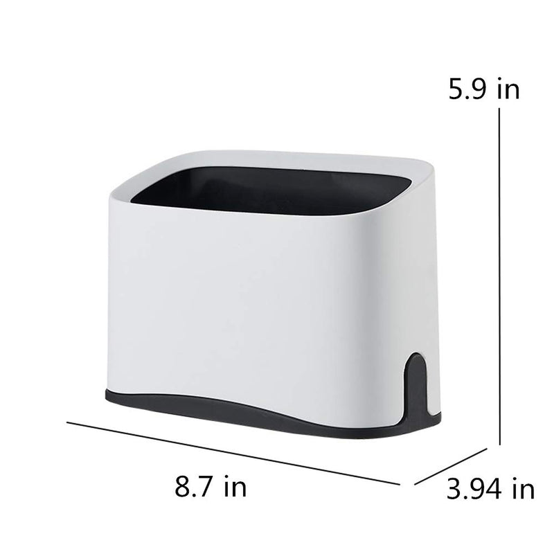 A-Lkatsthy Cat Litter Scoop Holder, Small Trash can - Simple White - PawsPlanet Australia