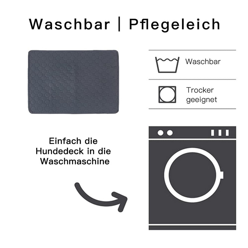 KALINCO Pet Training Pads Waterproof Pee Pads Dog Mat Floor Protection Washable Reusable Quick Absorbing Pad for Puppies/Dogs/Cats (Gray+L) Grey+L - PawsPlanet Australia